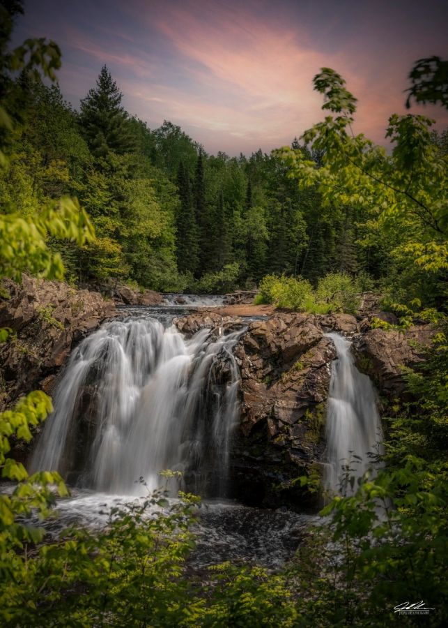 Little Manitou Falls is located in Wisconsin's Pattison State Park